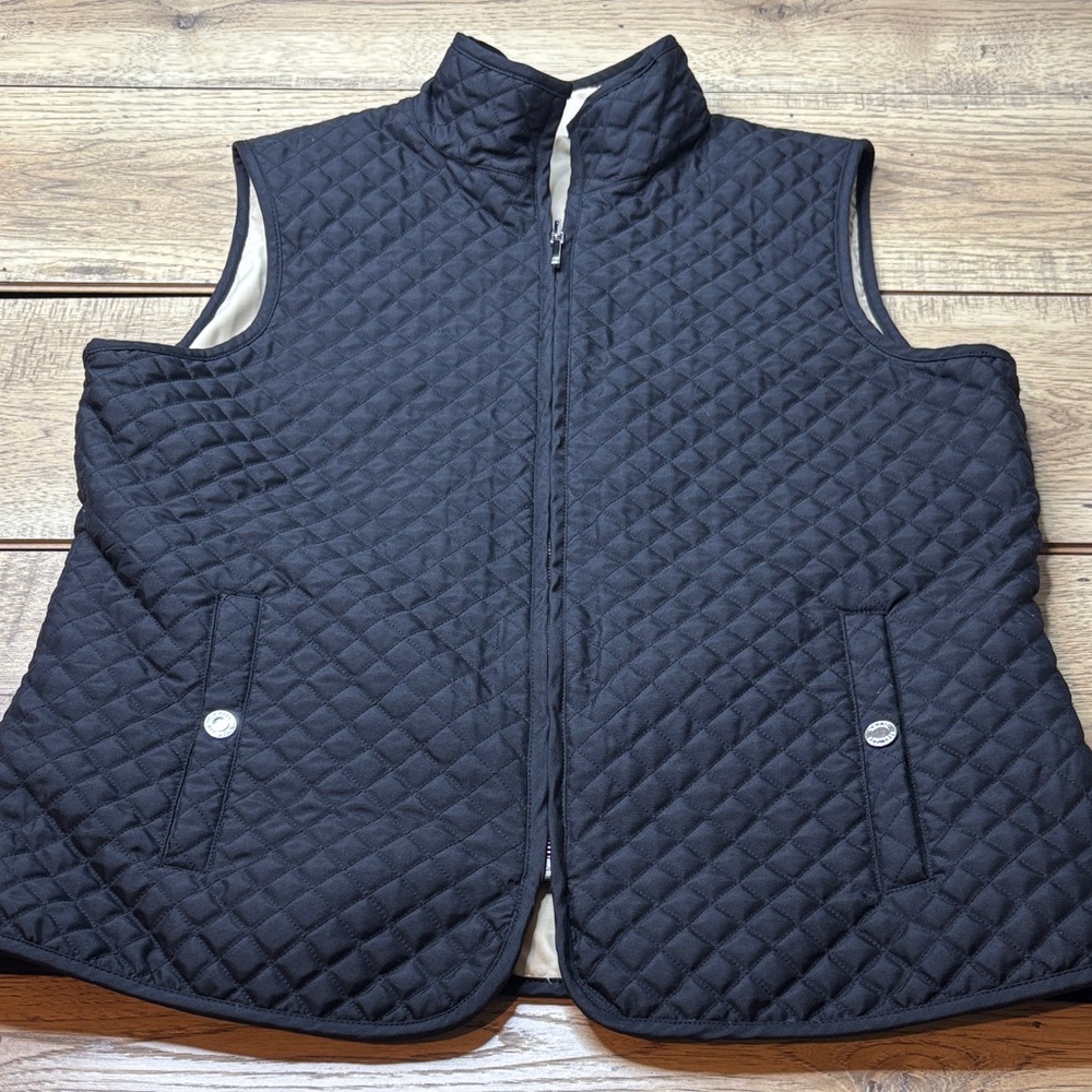 Women’s Chaps Reversible Quilted Vest Size Large
